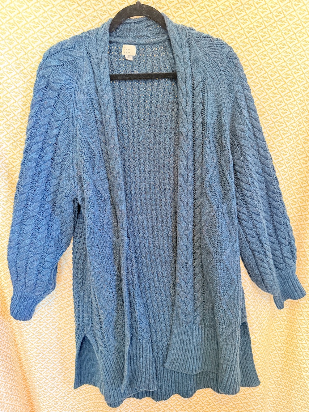 a new day Blue Cable Knit Open Cardigan